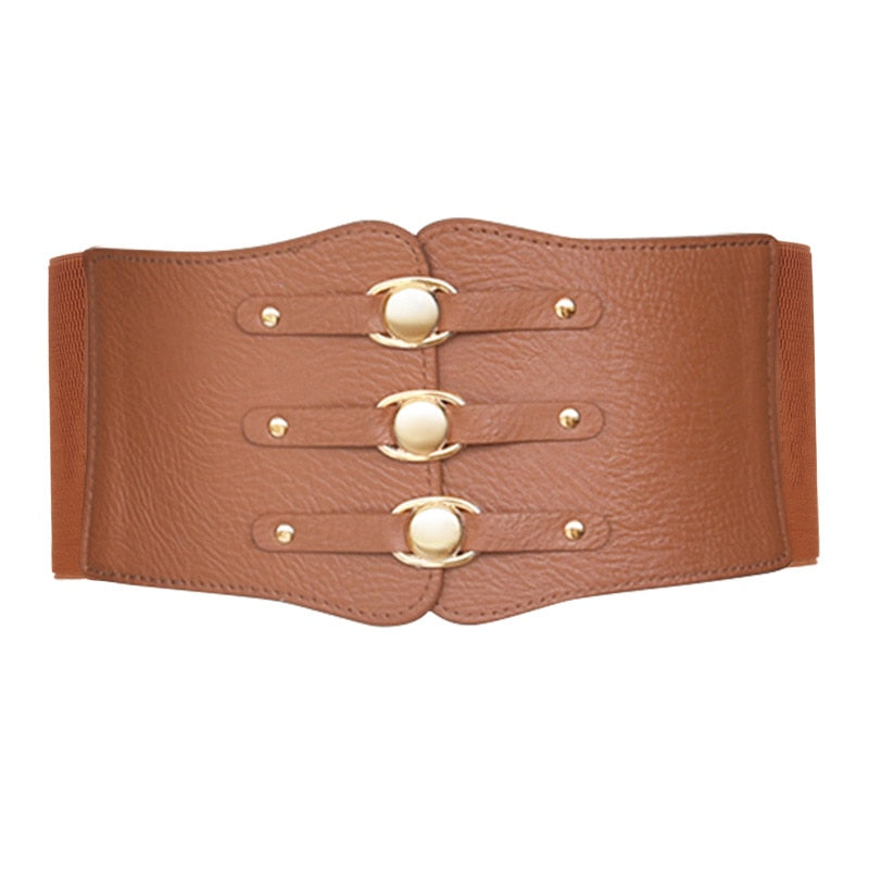Logo Leather Waist Belt