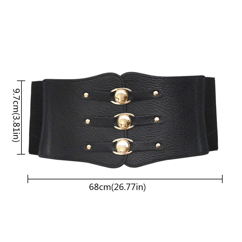 Black Waist Corset Belt for Women