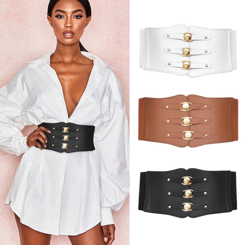 LLLY Plus Size Corset Belt Elastic Wide Belts For Women Waist Stretch Big  Waistband Strap (Color : A, Size : 65-85 cm) : : Clothing, Shoes &  Accessories